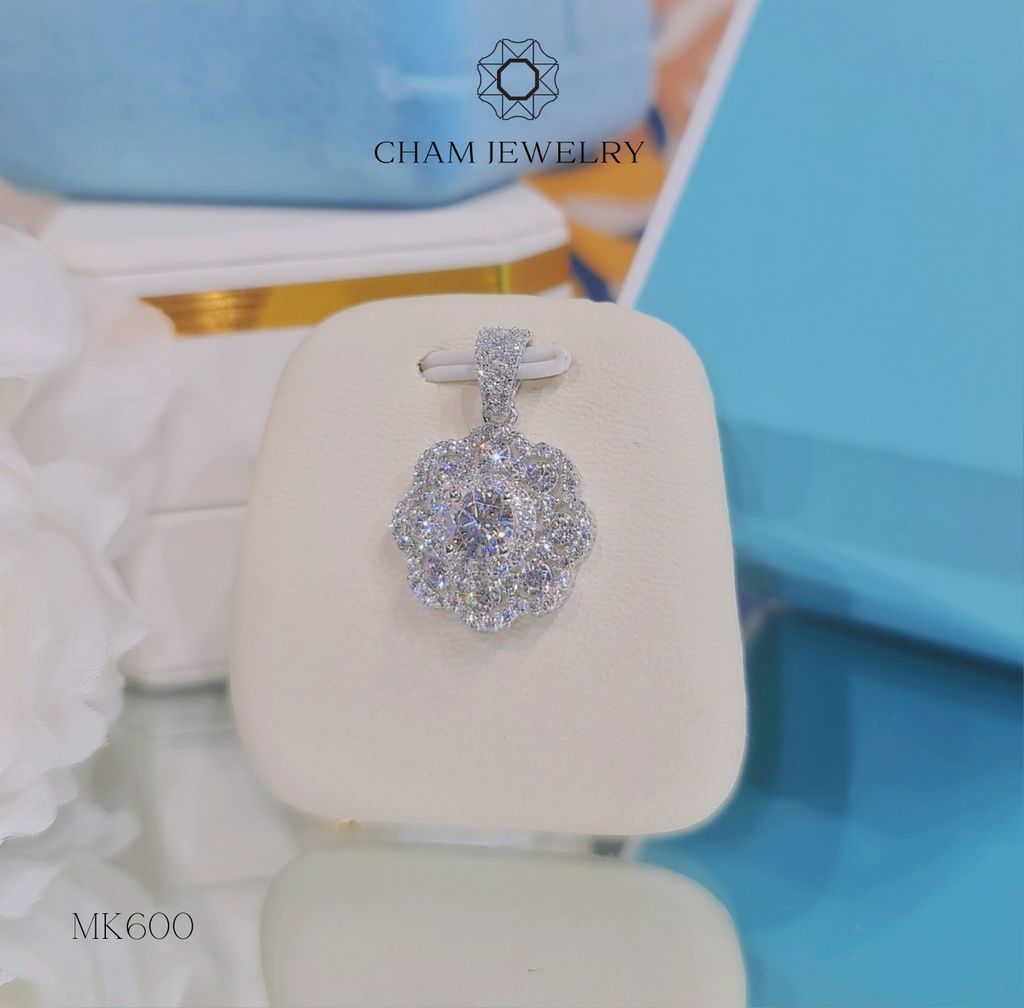 Mặt Dây Chuyền MK600 CHAM JEWELRY, Chủ 6.mm (Barcode TMA1681).