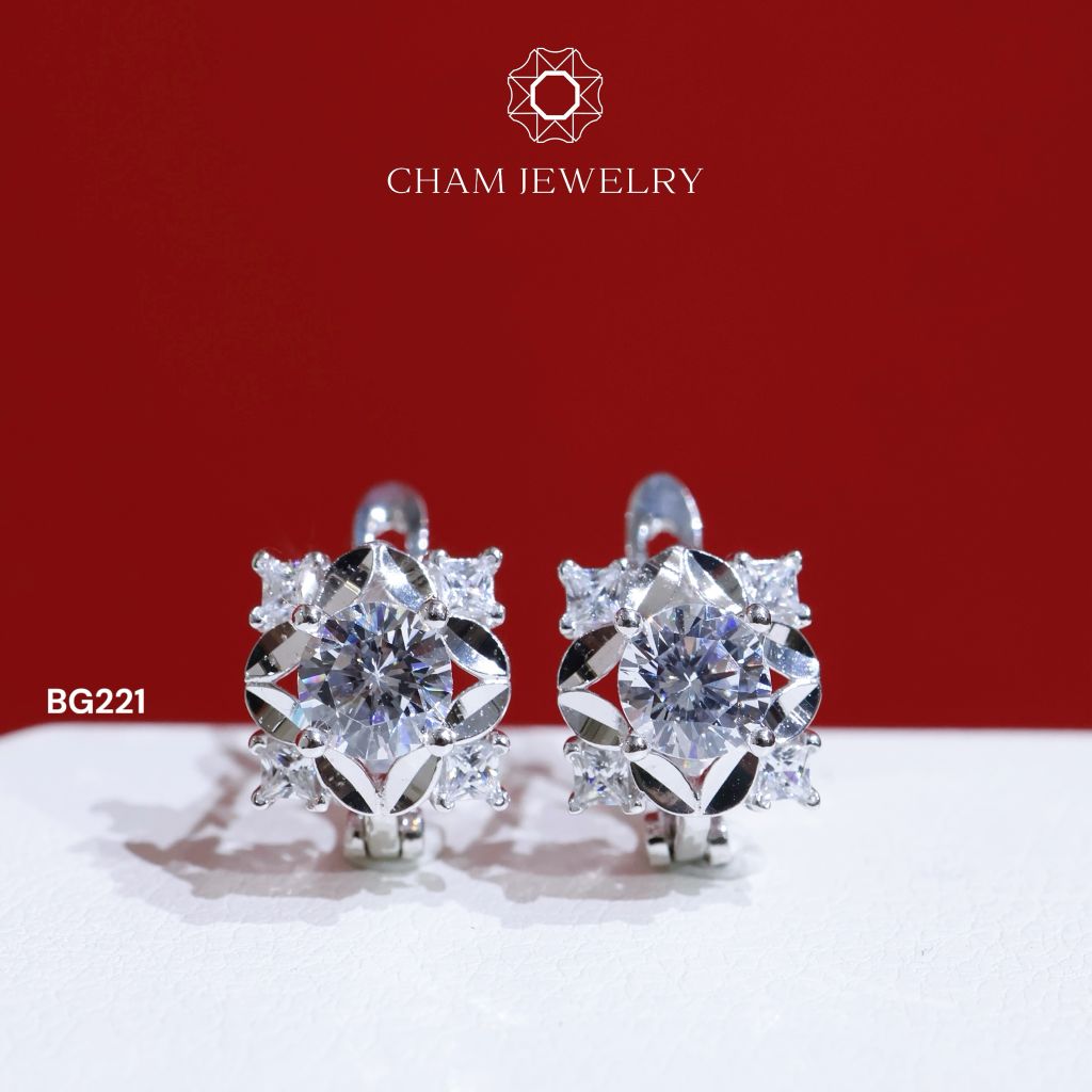 Hoa Tai CHAM JEWELRY BG221, Chủ 5.0mm (Barcode TBG853).