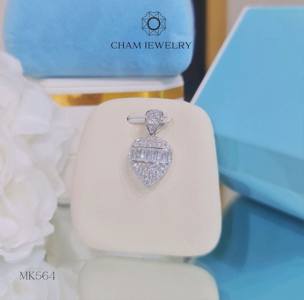 Mặt Dây Chuyền MK564 CHAM JEWELRY, Mặt Trái Tim (Barcode CADM654A).