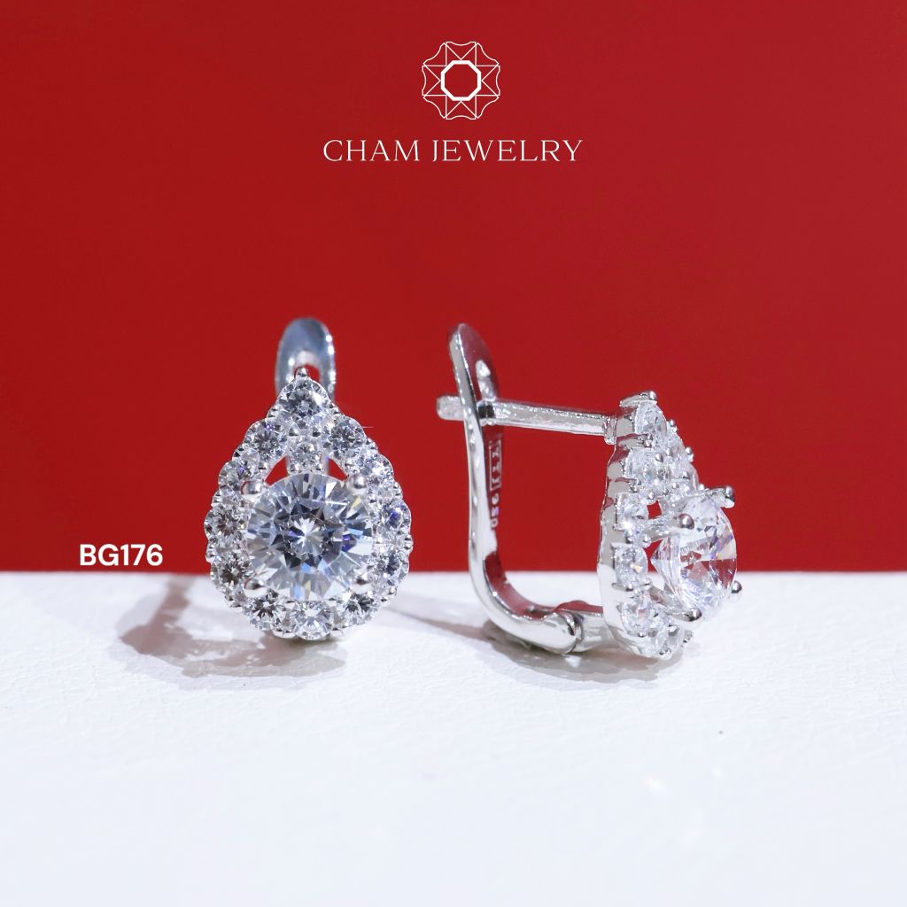Hoa Tai BG176 CHAM JEWELRY, Chủ 5.0mm (Barcode TBG731).