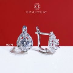 Hoa Tai BG176 CHAM JEWELRY, Chủ 5.0mm (Barcode TBG731).
