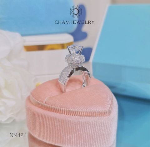 Nhẫn Nữ NN424 CHAM JEWELRY, Chủ 7.5mm (Barcod CT8N102).