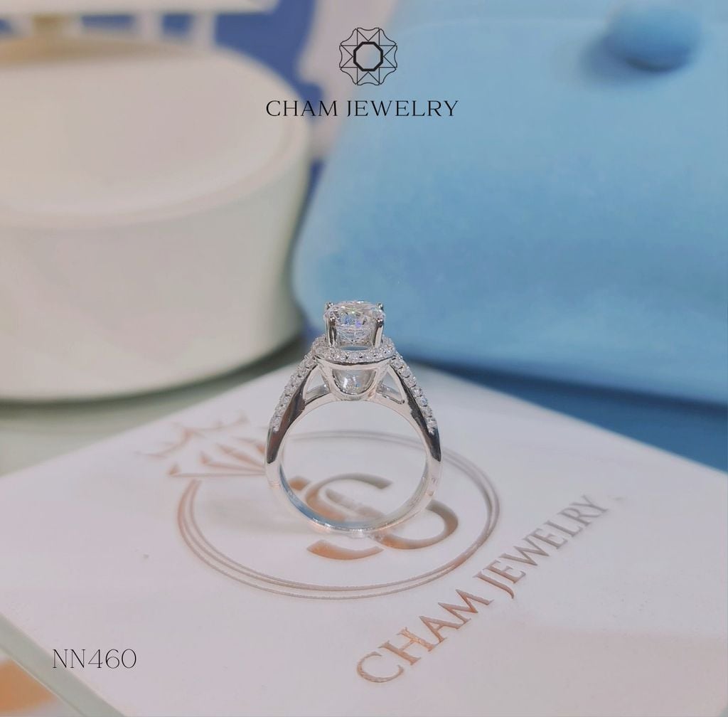 Nhẫn Nữ NN460 CHAM JEWELRY, Chủ 6.5mm (Barcod TNN1264).