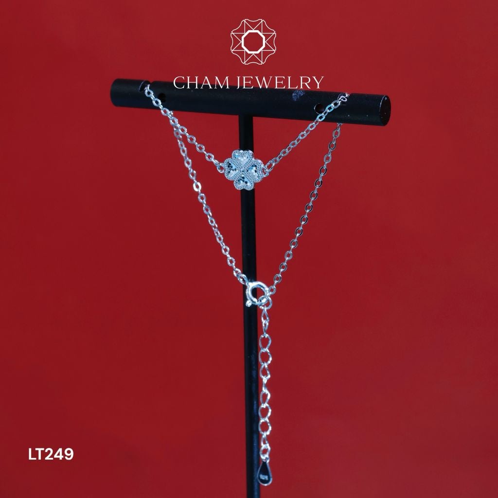 Lắc Tay LT249 CHAM JEWELRY, Free Size Bản 9.0mm (Barcode CCTLT031)