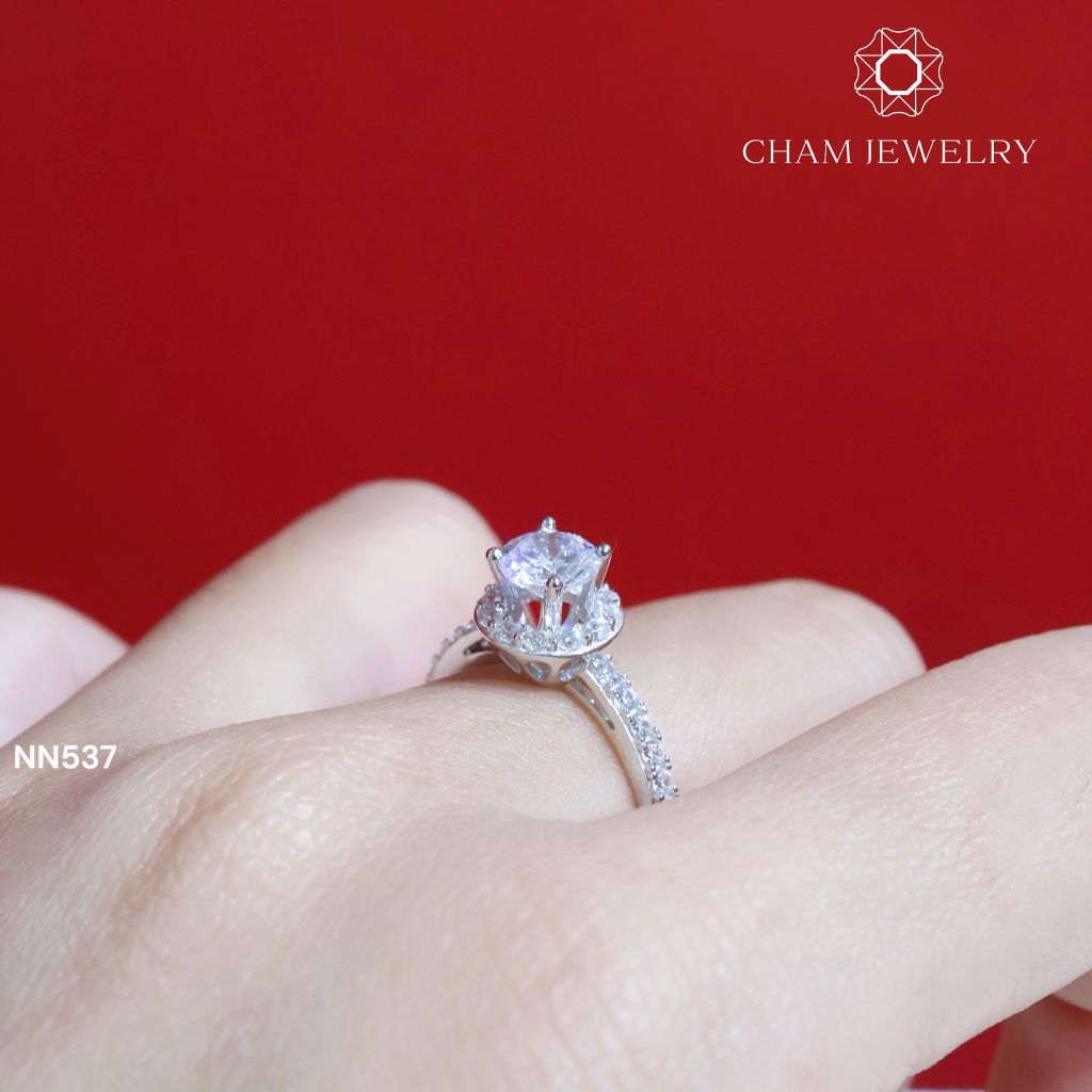 Nhẫn Nữ NN537 CHAM JEWELRY, Chủ 5.5mm (Barcode TNN1509)