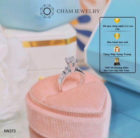 Nhẫn Nữ NN373 CHAM JEWELRY, Chủ 6.0mm (Barcode CTP373).