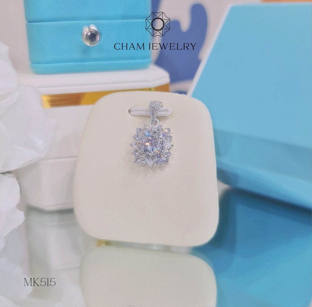 Mặt Dây Chuyền MK515 CHAM JEWELRY, Chủ 5.5mm (Barcode TMA1567).