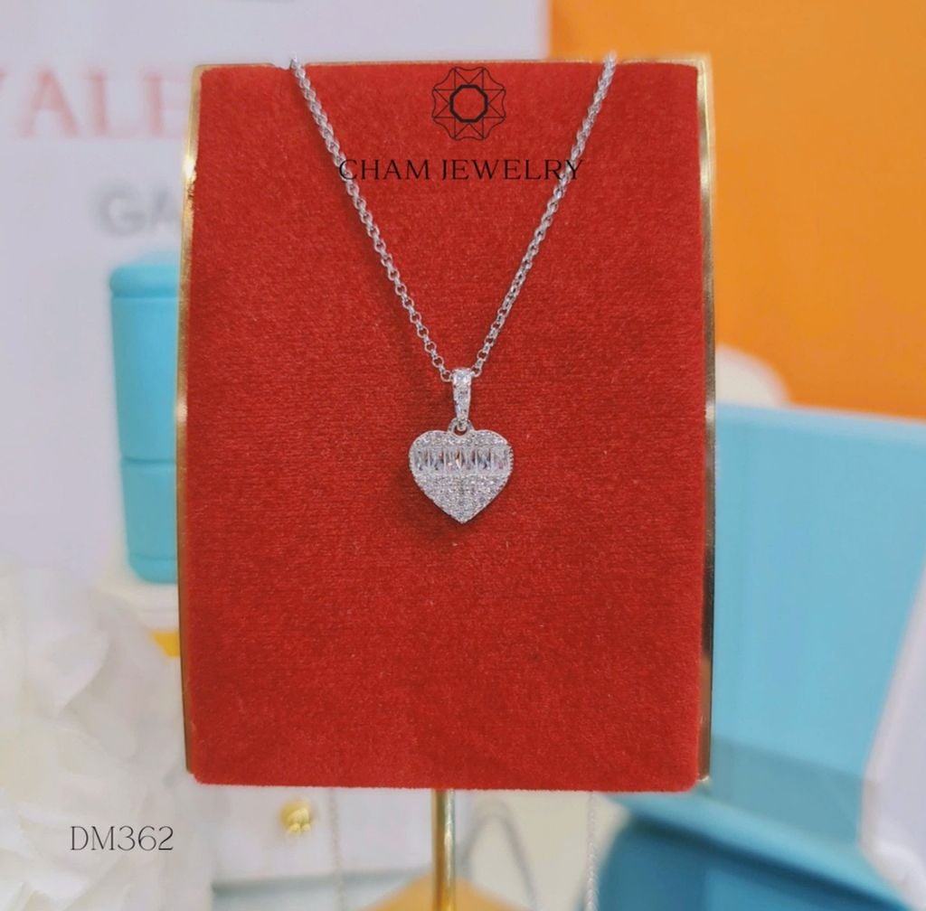 Dây Chuyền MK362-DK98 45cm CHAM JEWELRY, Mặt Trái Tim.