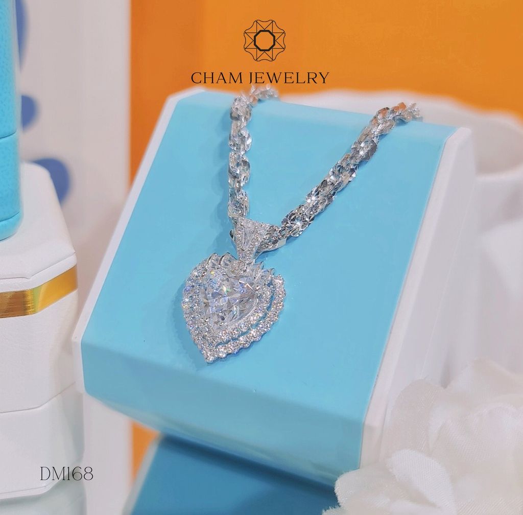 Dây Chuyền MK168-DX03 50cm CHAM JEWELRY, Mặt Tim.