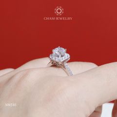 Nhẫn Nữ NN516 CHAM JEWELRY, Chủ 6.0mm (Barcode TNN1477).