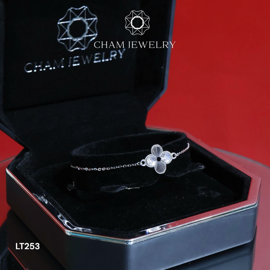 Lắc Tay LT253 CHAM JEWELRY, Free Size Bản 12.0mm ( Barcode CRT73)