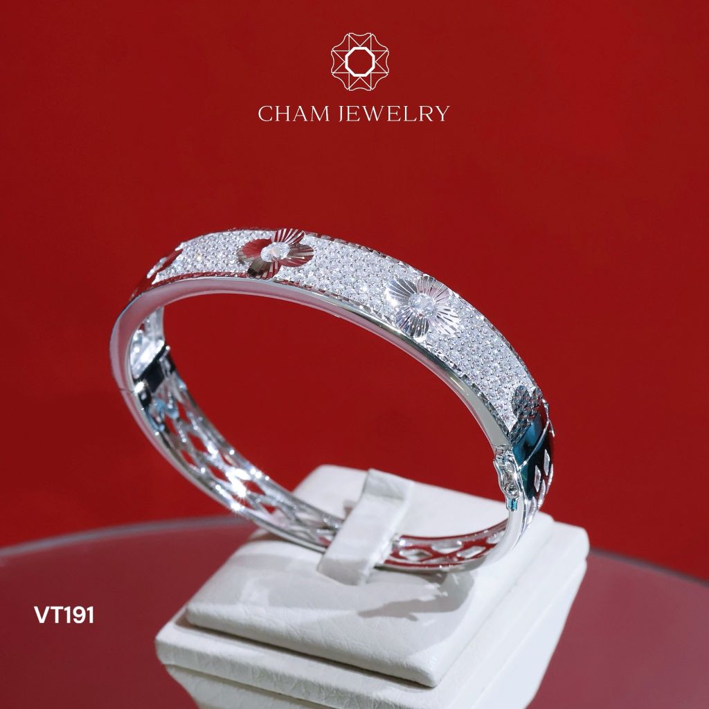 Vòng Tay VT191 CHAM JEWELRY , Bản 10.0mm( Barcode CV7587).