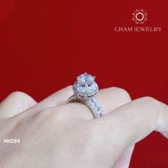 Nhẫn NN289 CHAM JEWELRY, Viên Chủ 7.0mm ( Barcode TNN1139).