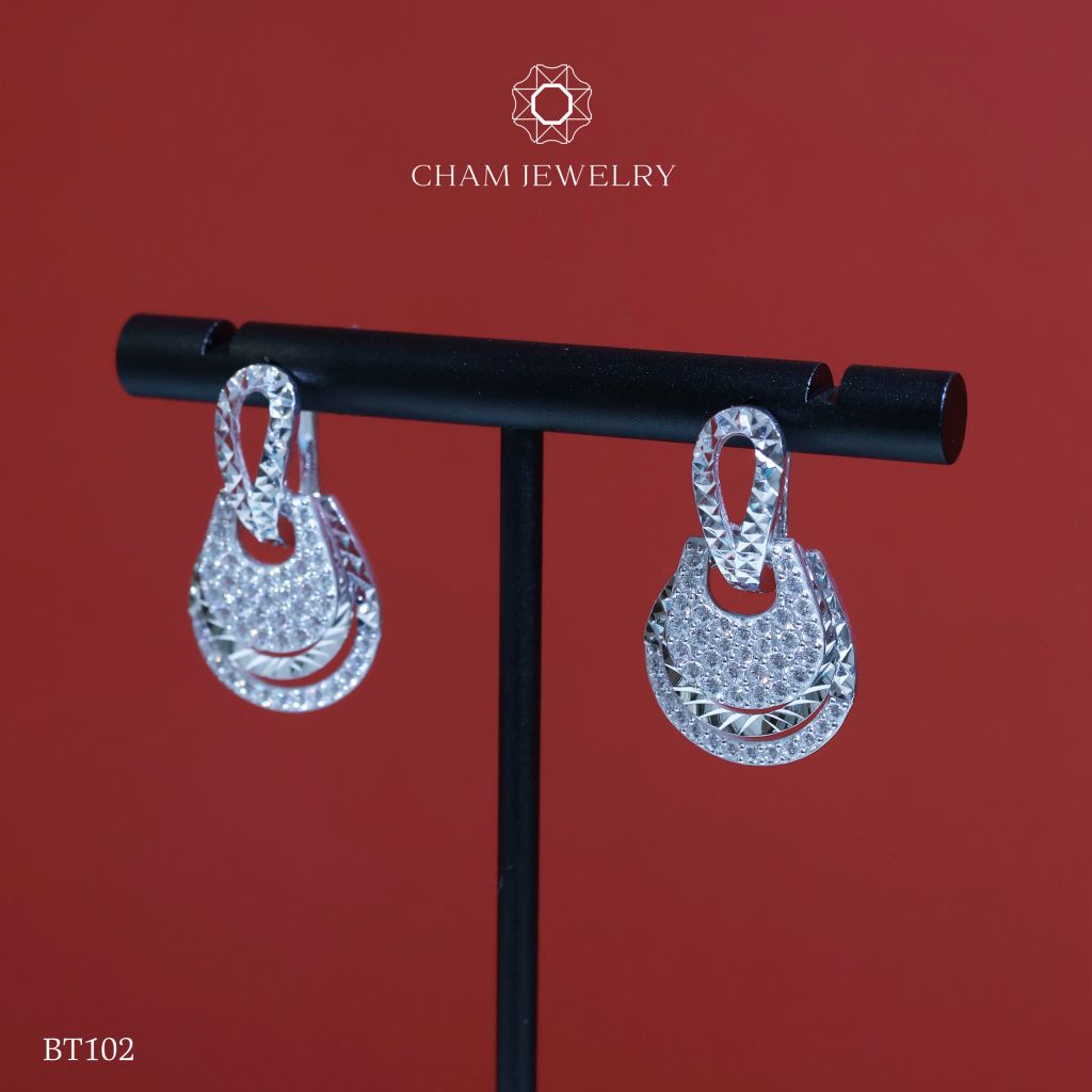 Hoa Tai BT102 CHAM JEWELRY (Barcode TBT772).