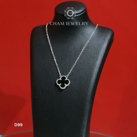 Dây Chuyền D99 CHAM JEWELRY, Cỏ 4 Lá Bản 10.0mm (Barcode TDKM460)