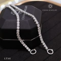 Lắc Tay LT101 CHAM JEWELRY, Tenis Full Đá 4.0mm Khóa Tròn ( Barcode TLT1133).