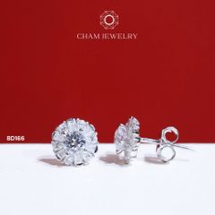 Hoa Tai BD166 CHAM JEWELRY, Chủ 4.0mm ( Barcode TBD1057).