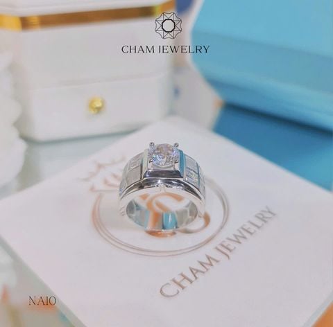 Nhẫn Nam NA10 CHAM JEWELRY, Chủ 7.5mm (Barcode TNNA325).