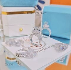 Nhẫn NN308 CHAM JEWELRY, Chủ 6.0mm (Barcode TNN1016).