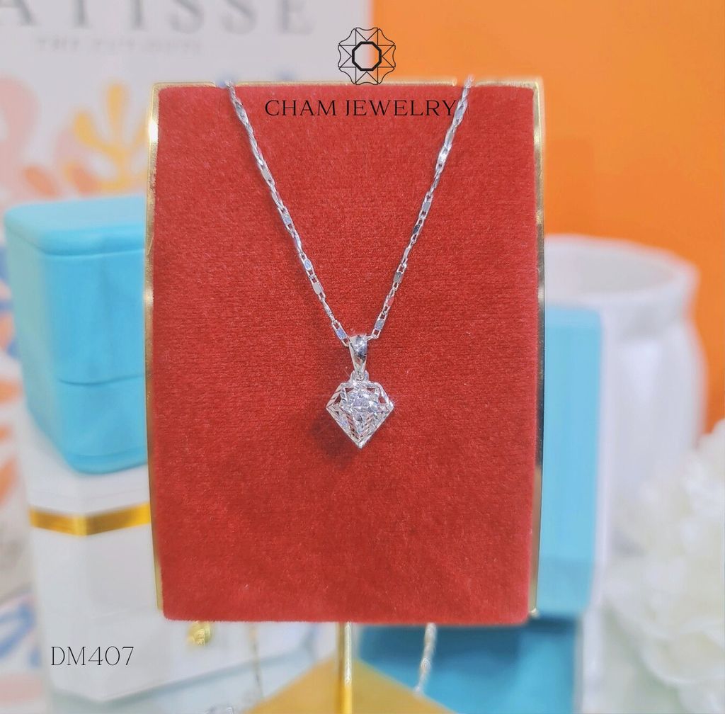 Dây Và Mặt MK407-DK61 45cm CHAM JEWELRY, Mặt Kim Cương.