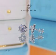 Hoa Tai BV117 CHAM JEWELRY, Chủ 5.0mm (Barcode CBK193-TBV43).