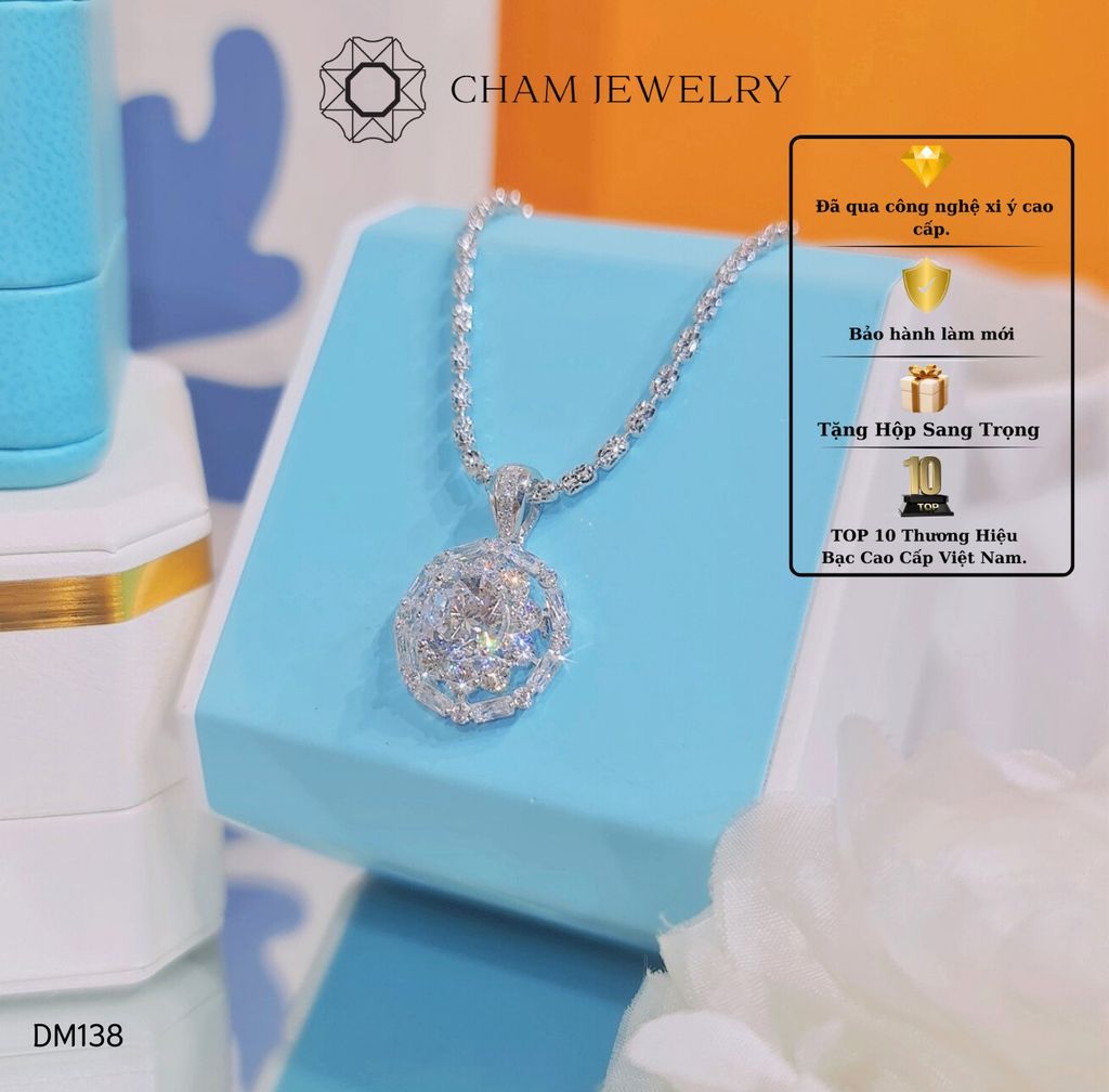 Dây Chuyền MK138-DK01 45cm CHAM JEWELRY, Chủ 7.5mm.