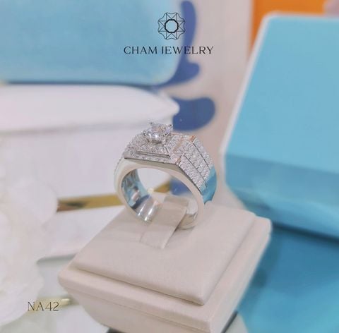 Nhẫn Nam NA42 CHAM JEWELRY, Chủ 6.0mm ( Barcode TNNA393).