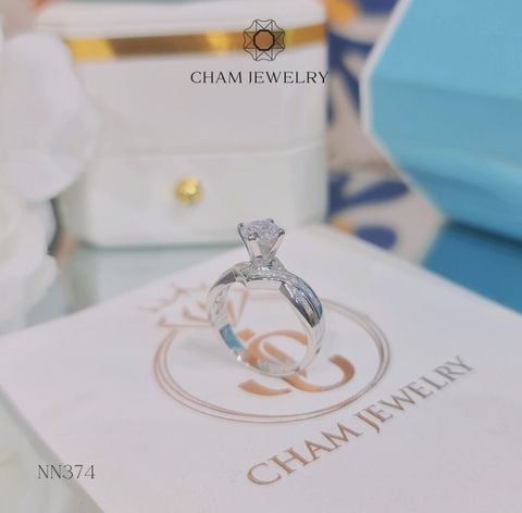 Nhẫn Nữ NN374 CHAM JEWELRY, Chủ 5.5mm (Barcode CTP374).