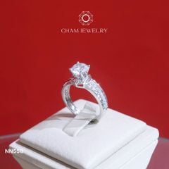 Nhẫn Nữ NN558 CHAM JEWELRY, Chủ 6.5mm (Barcode TNN1517)