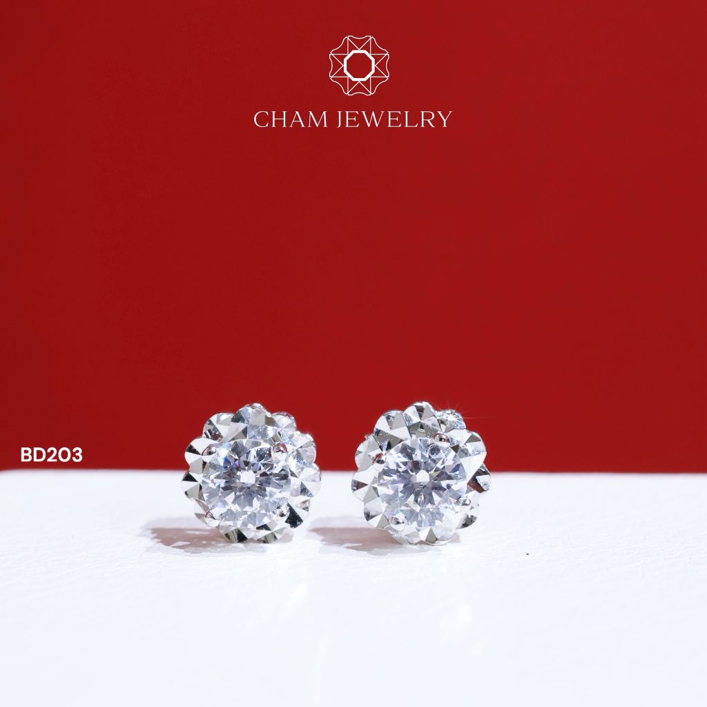 Hoa Tai BD203 CHAM JEWELRY, Chủ 5.0mm (Barcode BD647).