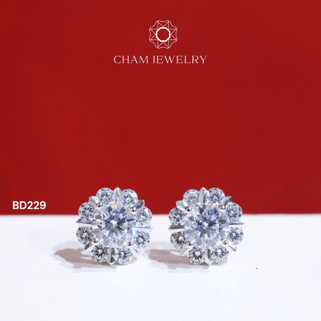 Hoa Tai BD229 CHAM JEWELRY, Chủ 5.0mm.