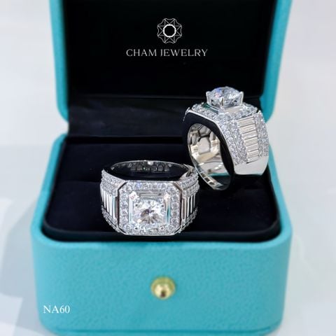 Nhẫn Nam NA60 CHAM JEWELRY, Chủ 8.0mm (Barcode CNTNN28).