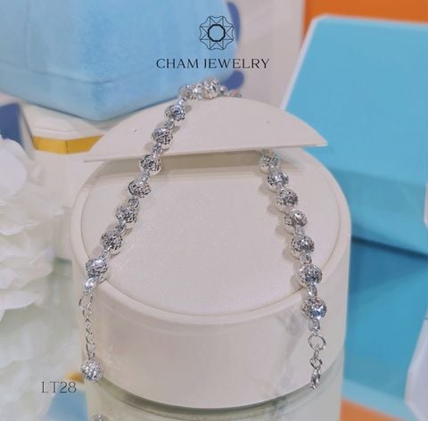 Lắc Tay CHAM JEWELRY LT28. Lắc Bi 6mm ( Barcode TLBC60).