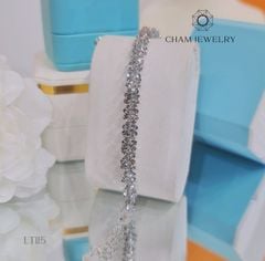 Lắc Tay CHAM JEWELRY LT115, Lắc Xoắn Hoa Mai 6.5mm (Barcode TLBC643).
