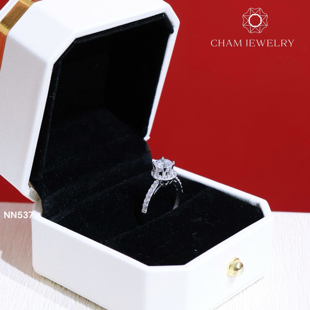 Nhẫn Nữ NN537 CHAM JEWELRY, Chủ 5.5mm (Barcode TNN1509)