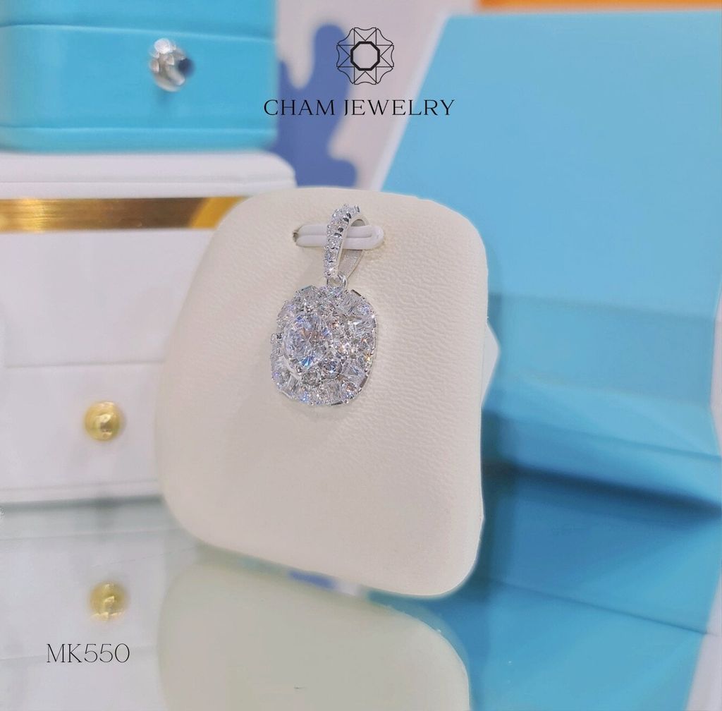 Mặt Dây Chuyền MK550 CHAM JEWELRY, Chủ 6.5mm.