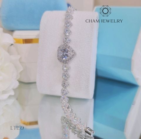Lắc Tay LT159 CHAM JEWELRY, Trái Tim (Barcode TLT1108).