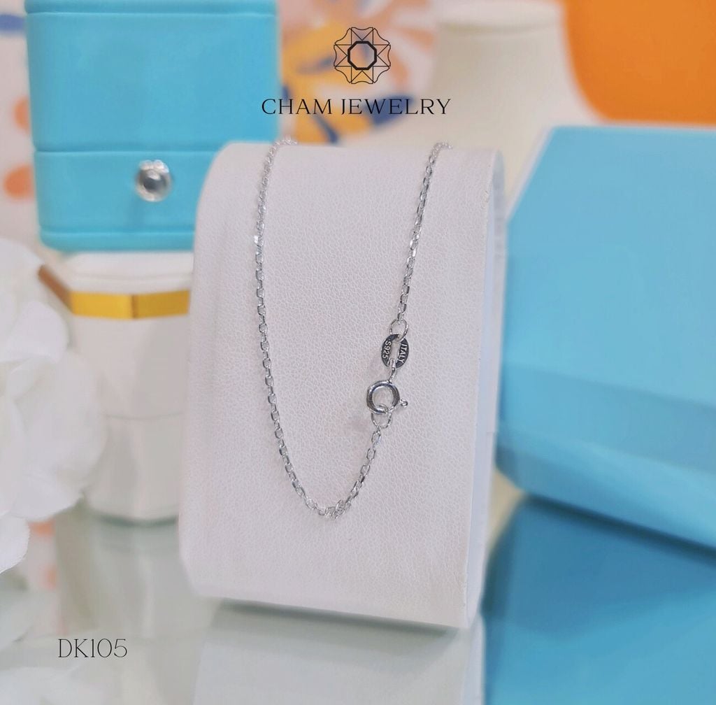 Dây chuyền CHAM JEWELRY DK105 , Dây Chữ Cong ( Barcode H2D93).