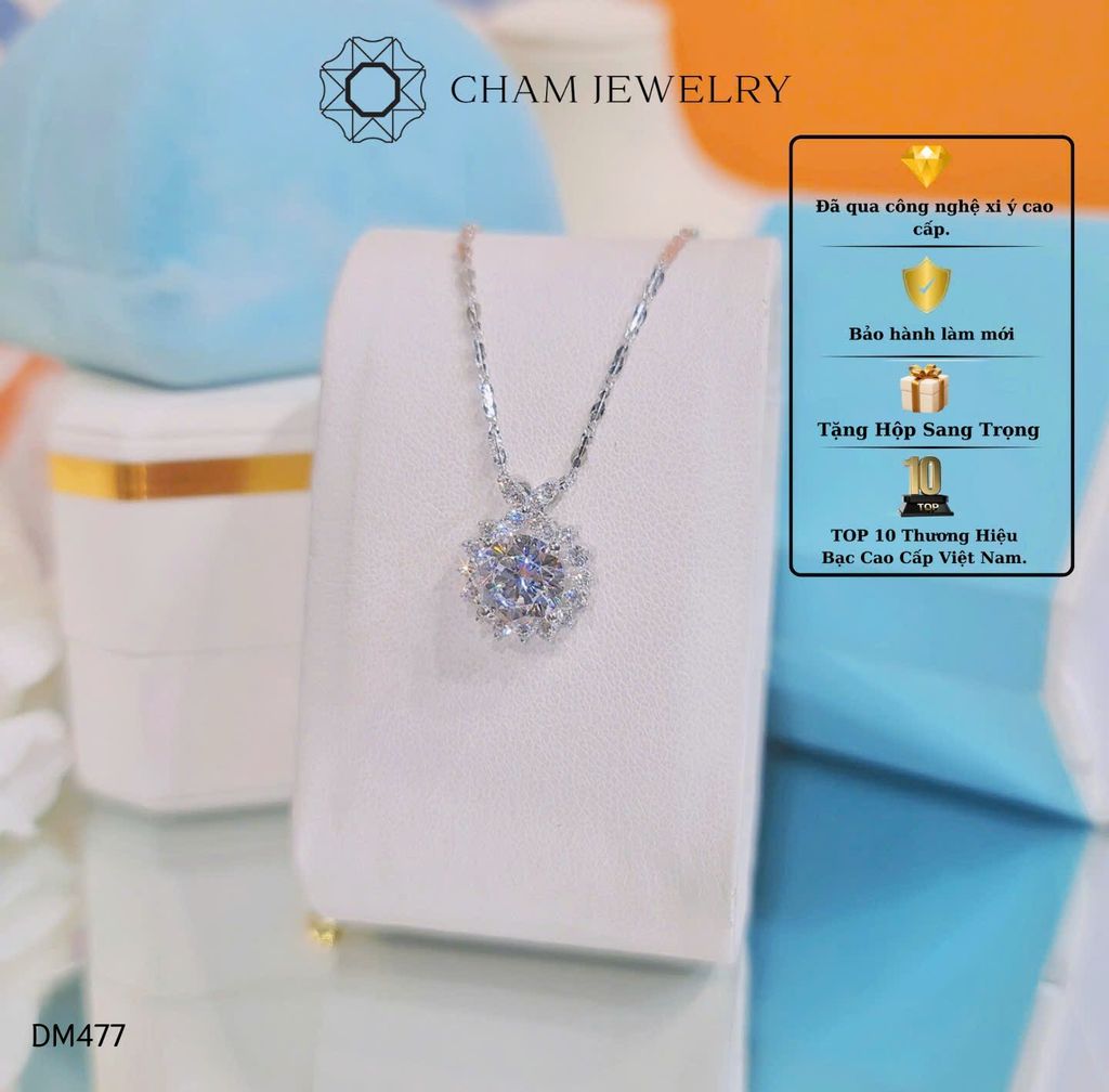 Dây Chuyền MK477-DK37 45cm CHAM JEWELRY, Chủ 8.0mm.