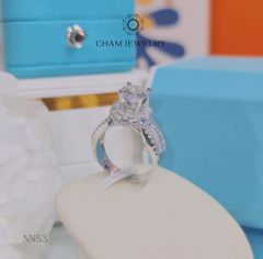 Nhẫn CHAM JEWELRY NN53, HaLo Tròn Newzealand 7mm (Barcode TNN0906).