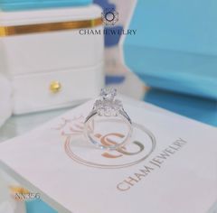 Nhẫn NN356 CHAM JEWELRY, Chủ 6,5mm ( Barcode TNN1219).