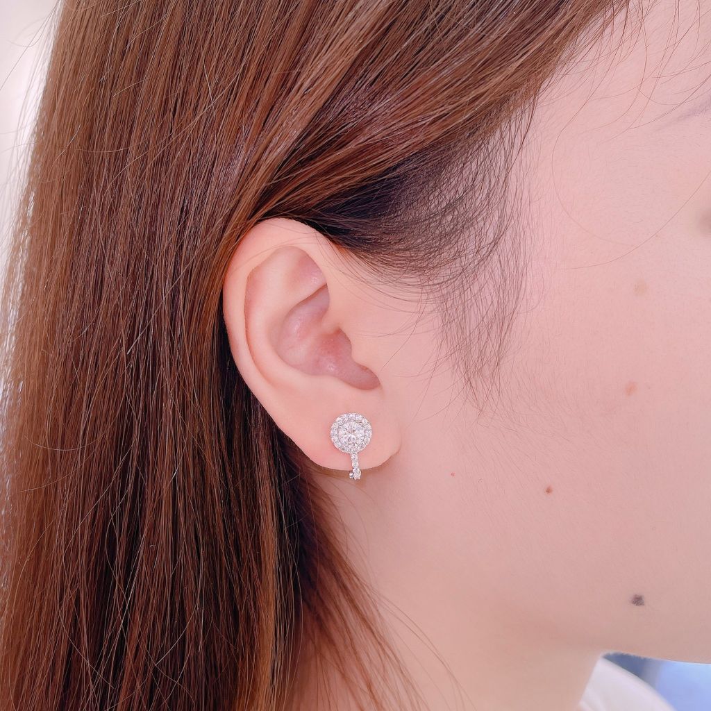Hoa Tai CHAM JEWELRY BG82, Chủ 5.5mm ( Barcode TBG104).