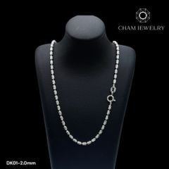 Dây Không Mặt CHAM JEWELRY DK01, Dây Bi Ý 2.0mm (Barcode CDAYY3-TDY711-CD337-CDAYY757)