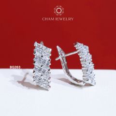 Hoa Tai BG263 CHAM JEWELRY, Bản 5.5mm.