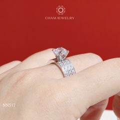 Nhẫn Nữ NN517 CHAM JEWELRY, Chủ 7.0mm (Barcode TNN1267-CN7488).