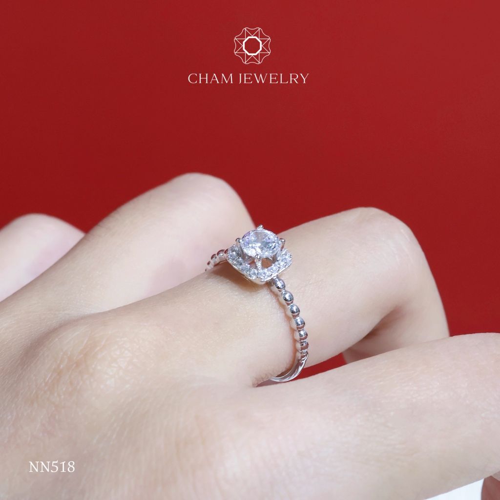 Nhẫn Nữ NN518 CHAM JEWELRY, Chủ 5.0mm (Barcode TNN1466).