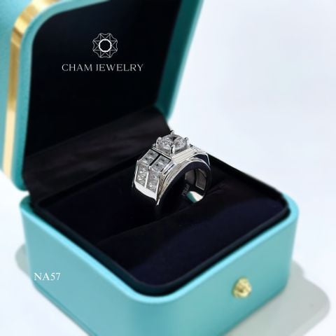 Nhẫn Nam NA57 CHAM JEWELRY, Chủ 7.5mm (Barcode CTRN447).
