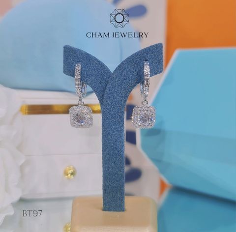 Hoa Tai BT97 CHAM JEWELRY, Chủ 5.5mm (Barcode TBT756).