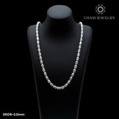 Dây Không Mặt CHAM JEWELRY DK09, Bi Ý 3.0mm (Barcode CH1D43- CDYR5011- CDYR501-CDU814).