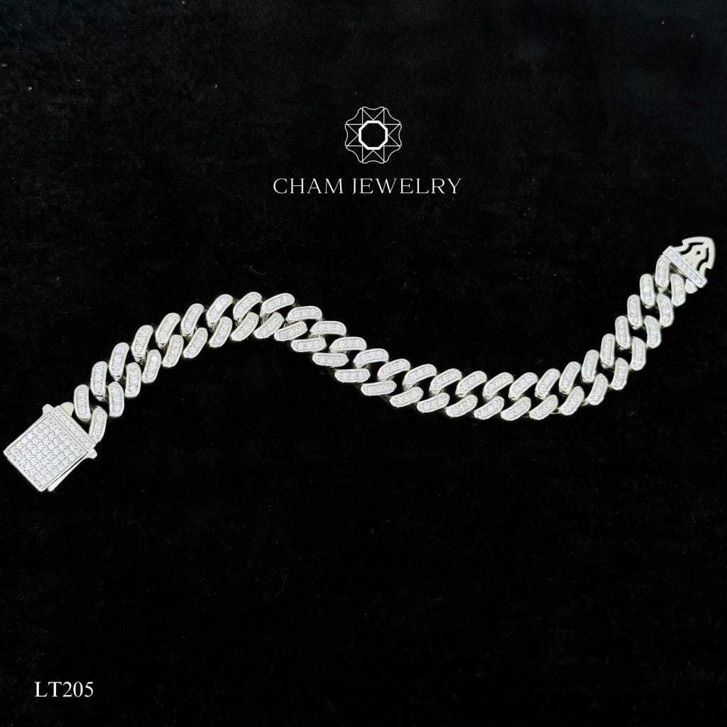 Lắc Tay LT205 CHAM JEWELRY, Bản 10.0mm (Barcode TLBC690-TLBC746).